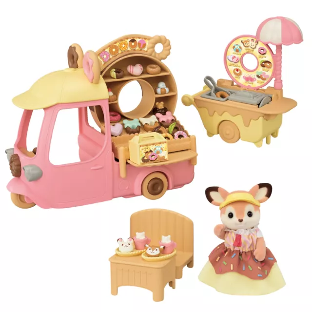 PRE) Sylvanian Families Deer delivery donut wagon MI-93 EPOCH Calico Critters 2