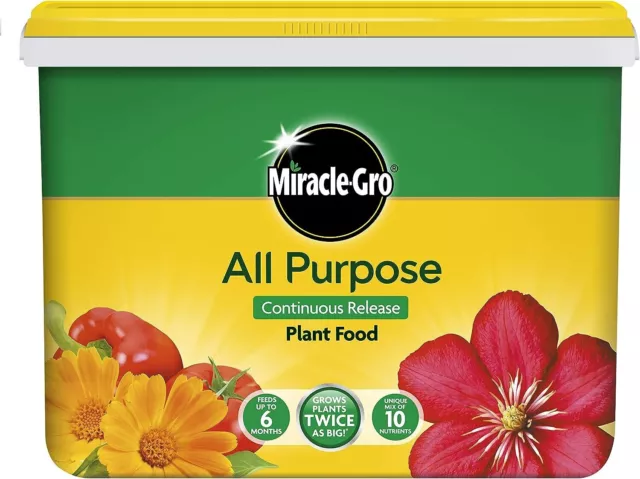 Miracle Gro All Purpose Continuous Release Plant Food Plant Growth Feed 2kg