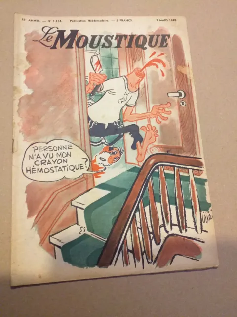 Le moustique n°1154 24ème année 1948 couverture Jijé bel état