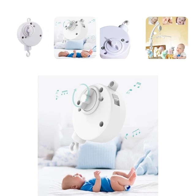 Reloj de juego, campana de música, campana de cama, para colgar, plástico, giratorio,