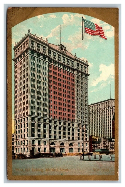 New York City, NY Whitehall Building Whitehall Street View Divided Back Postcard