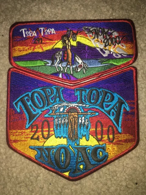 Boy Scout Topa Topa 291 Ventura County California 2000 Council OA Flap Patch Set