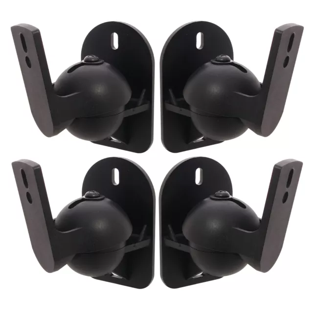 4 Speaker brackets  Universal  Surround sound - Set of 4 black brackets