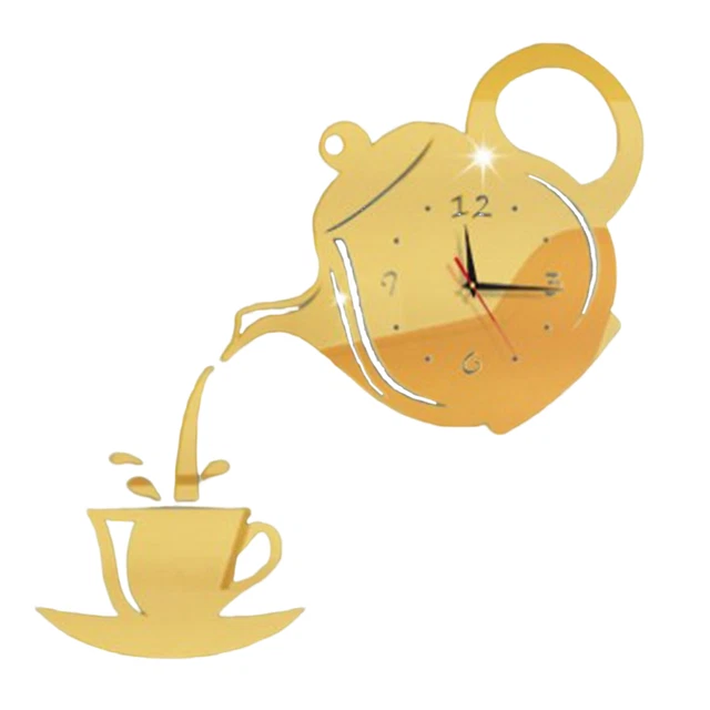 FLEXISTYLE Orologio da parete grande effetto legno Digits ECO, quadrato, silenzio, soggiorno, camera da letto, prodotto in UE (nero, 60 cm