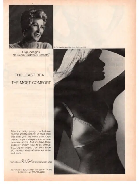 1977 print ad - OLGA lingerie Bra - SEXY Blonde Girl -VINTAGE 1-page  Advertising 
