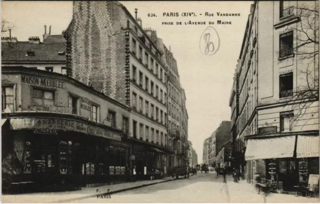 CPA PARIS 14e - Rue Vandamne prise de l'Avenue du Maine (56473)