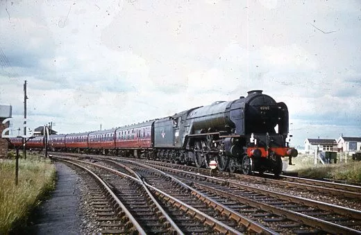 Colour slide of 60160 ER A1 class steam loco