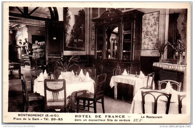 91 MONTMORENCY - le restaurant de l'hotel de France, place de la gare