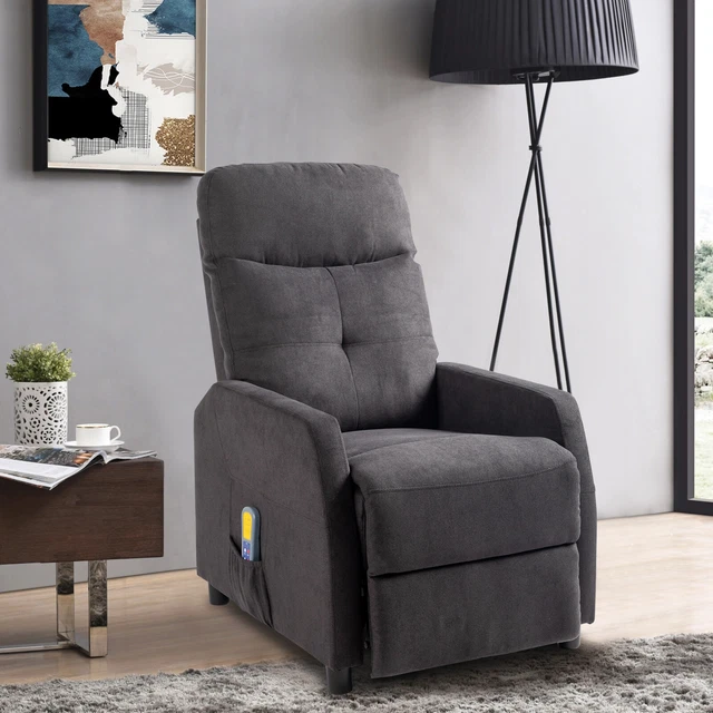 Fauteuil De Massage Inclinable FCH – Relaxation Et Chauffant Pour Salon – Noir