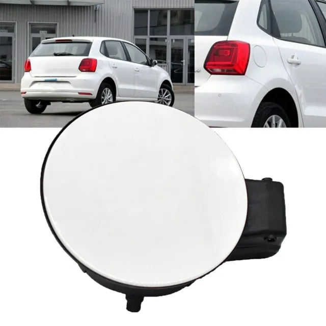 For VW Polo 2011-19 Fuel Gas Tank Door Lid Cover Flap Cap Paint White 6R0809857