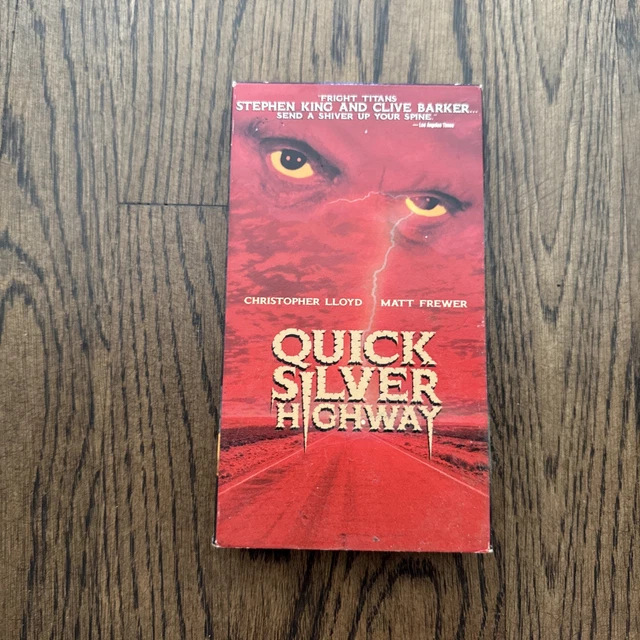 QUICKSILVER HIGHWAY VHS 1998 Christopher Lloyd Stephen King Horror ...
