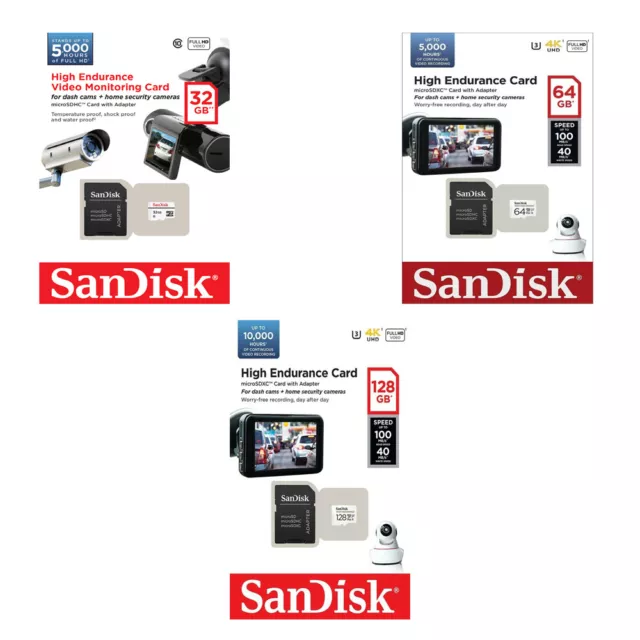 SanDisk High Endurance Card For Philips GoSure ADR-820 Dash Cam Digital Camera