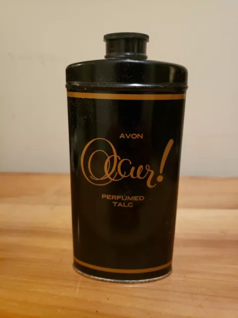 Vintage Avon Occur! Perfumed Talc full tin  2.75 OZ