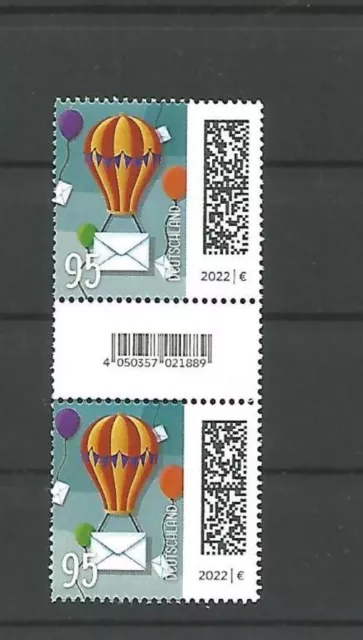 BALLONPOST - Welt der Briefe Bund MiNr 3705R ZwStegPaar mit DPEL postfrisch