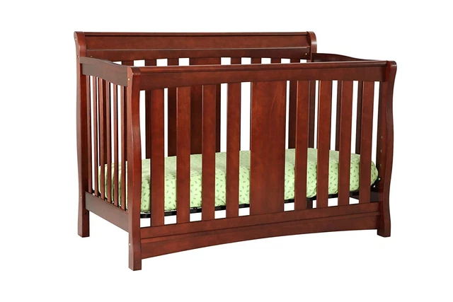 DaVinci Rowan 4-in-1 Convertible Con Niño Carril, Cereza