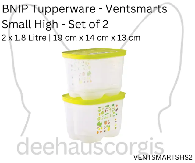 Brand New in Packaging Tupperware VentSmart - Small High - Set of 2