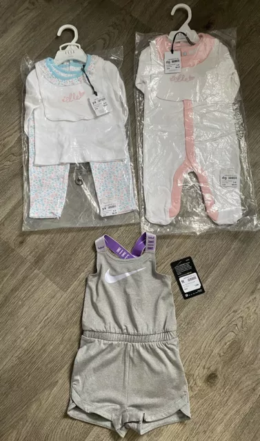 New Baby Girls Clothes Bundle 3-12 Months
