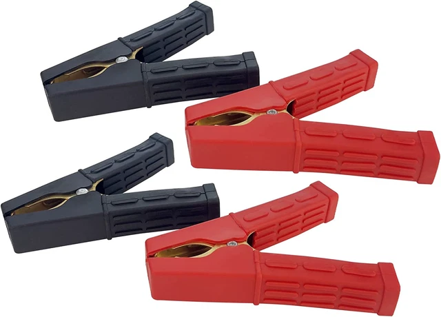 Jumper Cable Clamps, Heavy Duty Pure Copper Alligator Clips, 100-500A Car Batter