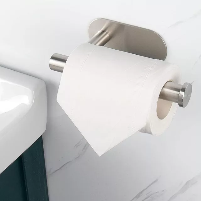 Soporte De Papel Higiénico De Acero Inoxidable Toallero Duradero Montado En <