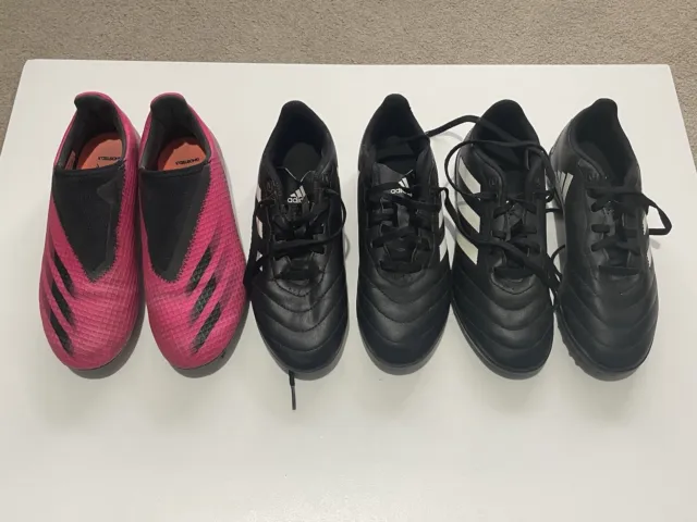 ADIDAS GOLETTO Size UK 4 BOYS GIRLS FOOTBALL BOOTS ASTRO TURF Ghosted.3 Size 4.5