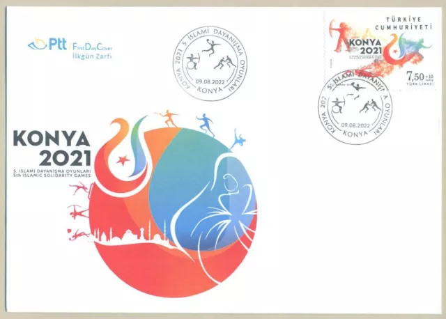 TURKEY 2022 MNH FDC 5th ISLAMIC SOLIDARITY GAMES (KONYA) FIRST DAY COVER