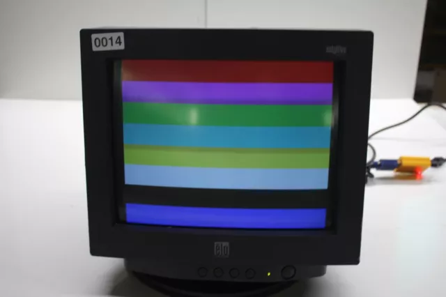Vintage Elo E833965 Touchscreen CRT Monitor