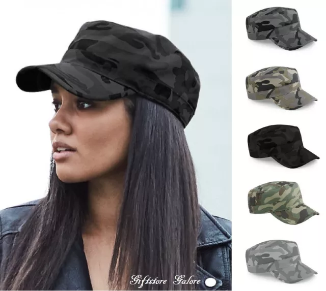 Mens Womens Camouflage Army Hat Camo Military Cadet Combat Fishing Baseball Cap