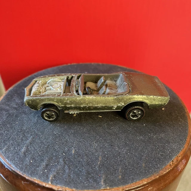 Vtg Custom Firebird Olive HK 1968 Hot Wheels Redlines All Origin. PARTS ONLY!