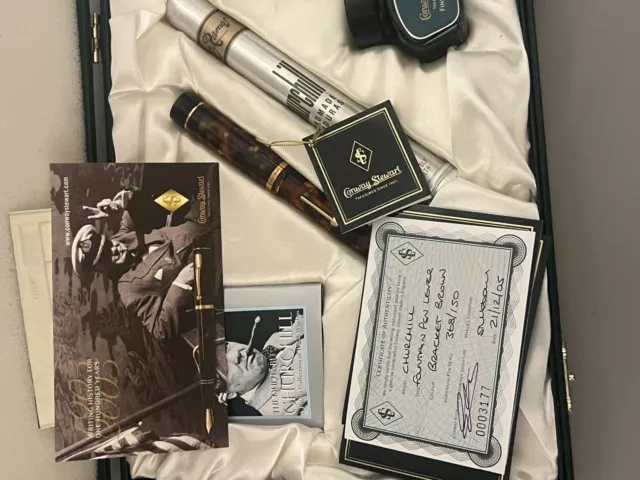 Limited Edition Conway Stewart Winston Churchill Fountain Pen And Cigar 2