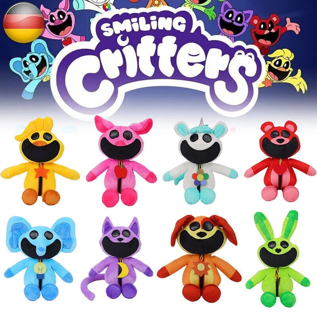 Peluche Smiling Critters PickyPiggy – Figurines Créatures Souriantes Cartoon En Coton PP, Cadeau Anniversaire Halloween Noël Pour Enfants Et Fans