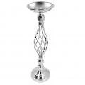 Tisch Silber Kerzenleuchter Eisen Twisted Curb Kerzenhalter Kerze M