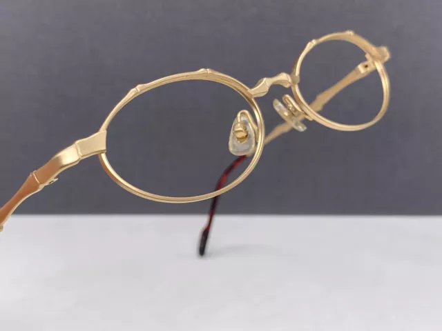 Koure Eyeglasses Frames woman Round Oval Gold Small lens Metal Japan Bamboo