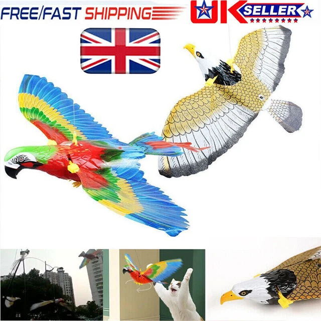 Interactive Simulation Bird Cat Toy Flying Eagle Electric Hanging ToyCat Scratch