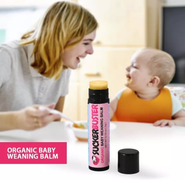 Suckerbuster Baby Breastfeeding Weaning Balm Stick- Plant Based Organic Vegan