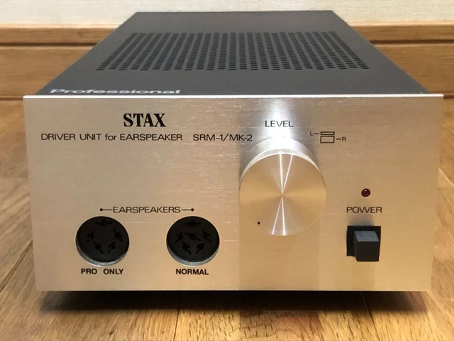 STAX SRM-1 MK2 PRO Compatible with Probias Ear speaker Audio Silver color USED