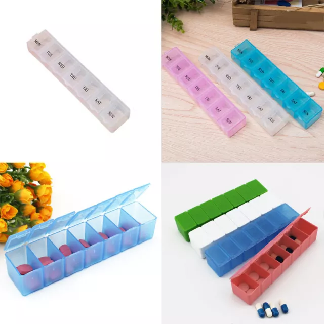 7DAY Groß Tabletten Box Halter Behälter Organizer Spender Aufbewahrung Vitamin E