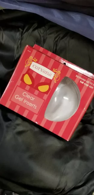 Curvana Clear Silicone Bra Inserts - 1 Size Increase pushup. Chicken Cutlets