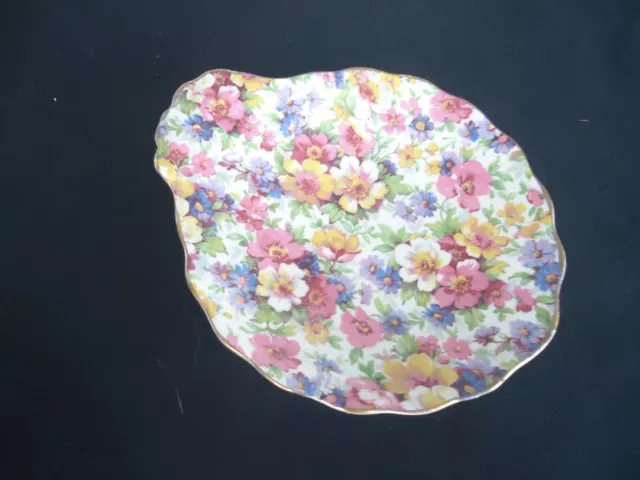 vintage  james kent du barry  chintz plate dish bowl floral