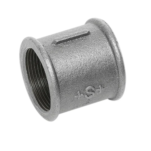 Manicotto in ghisa zincata Art. 270 diametro 1/2" raccorderia in ghisa
