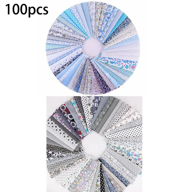Stilvoll Stoff 10 * 10 Cm 100 Stück DIY Viertel Zugeschnitten Baumwolle
