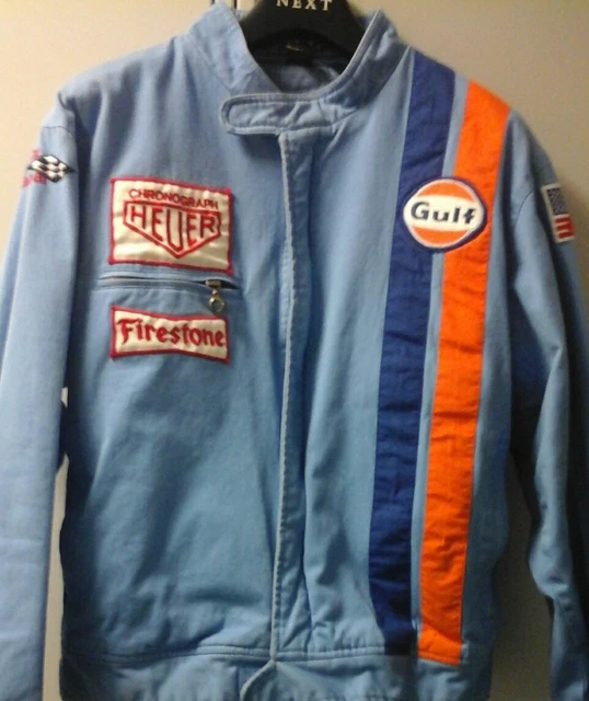Heuer Gulf ジャケット Gulf Heuer Jacket Gulf Heuer Steve McQueen Crand Prix Racing