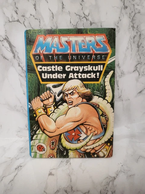 HE MAN MASTERS Of The Universe Castle Grayskull Under Attack Ladybird ...