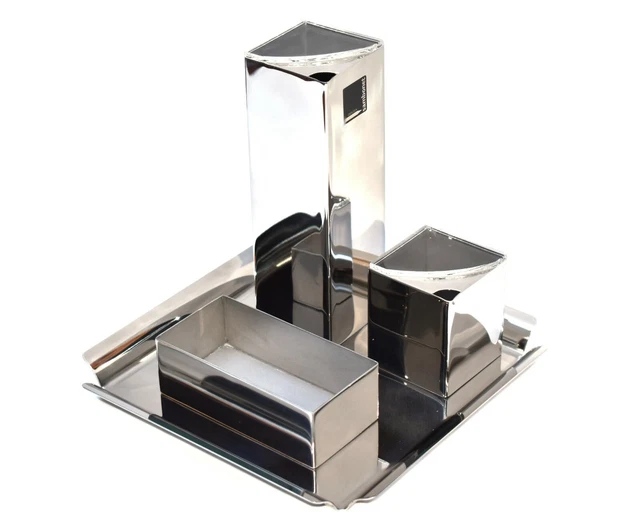 Alessi Akk73 Girotondo Service Huile, Vinaigre, Sel et Poivre en Acier