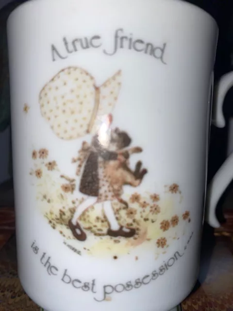 Holly Hobby/Sarah Kay True Friend Tea Coffee Mug Cat Kitten Gift,Vintage,Retro 3