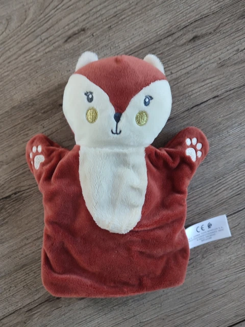 Doudou Marionnette Renard Simba Toy marron blanc com9