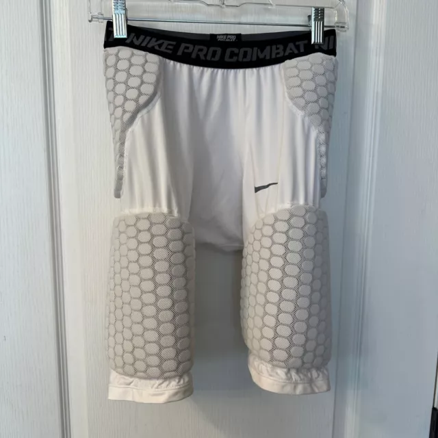 Nike | Pro Combat Padded Compression Basketball Football Shorts White Men Medium