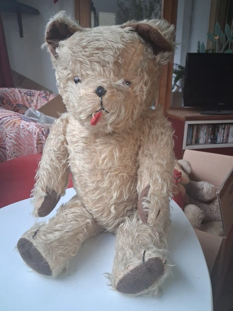 Grand Ours En Peluche Ancien 48cm – Tout Doux Et Plein De Souvenirs