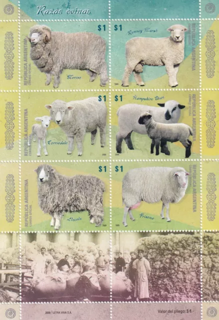 299/ Schaf Argentinien Block ** Mnh