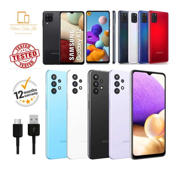 NEW Samsung Galaxy A12 32GB-A21s 64GB-A32 64GB-UNLOCKED-1YR Warranty