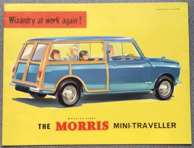 MORRIS MINI TRAVELLER Car Sales Brochure DEC 1961-62 #H&E 61158